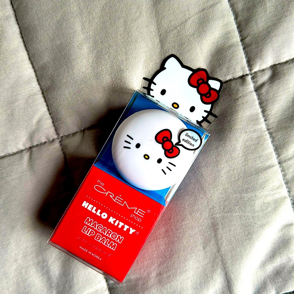 the Creme Shop Hello Kitty Macaron Lip Balm Limited Edition: Mixed Berry